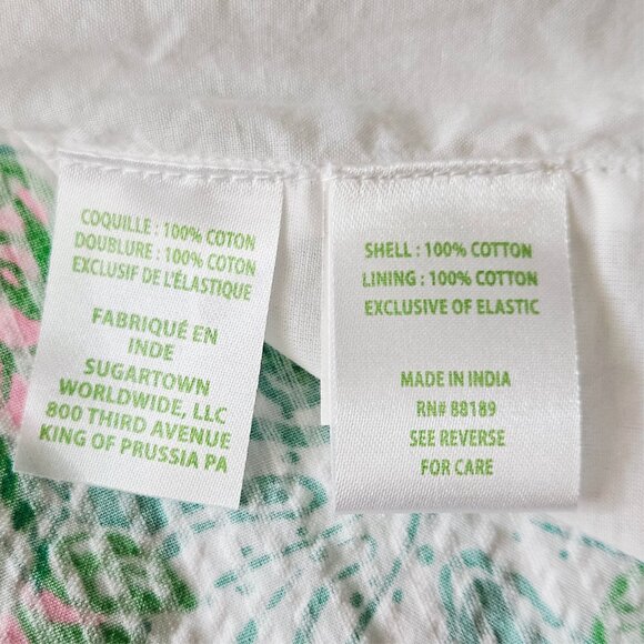 Lilly Pulitzer Kasida Ruffle 2-piece Set in Botanical Green Just Wing It - Picture 7 of 8